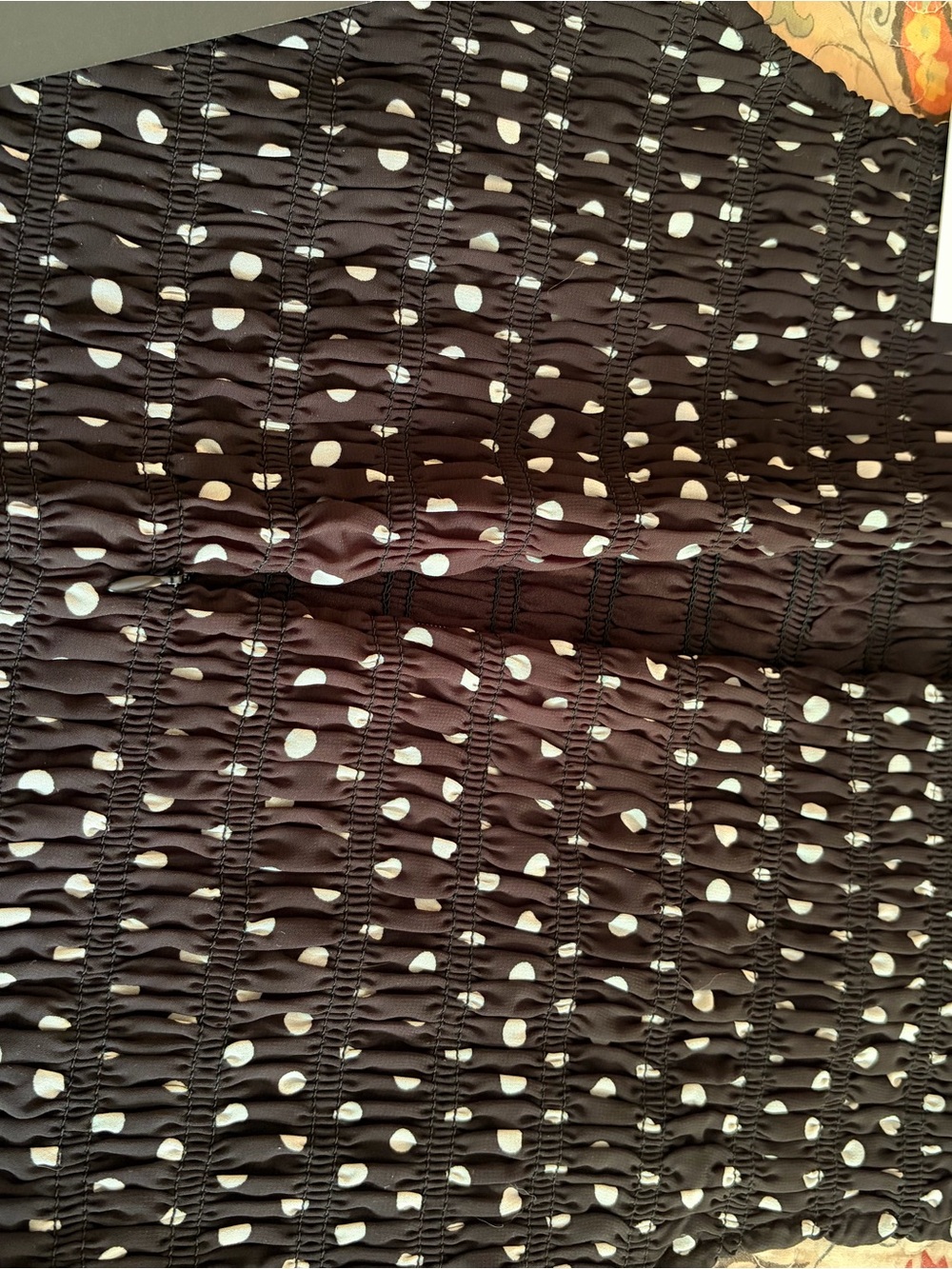 Endless Rose Black Midi Dress with White Polka Dots - Picture 5 of 8